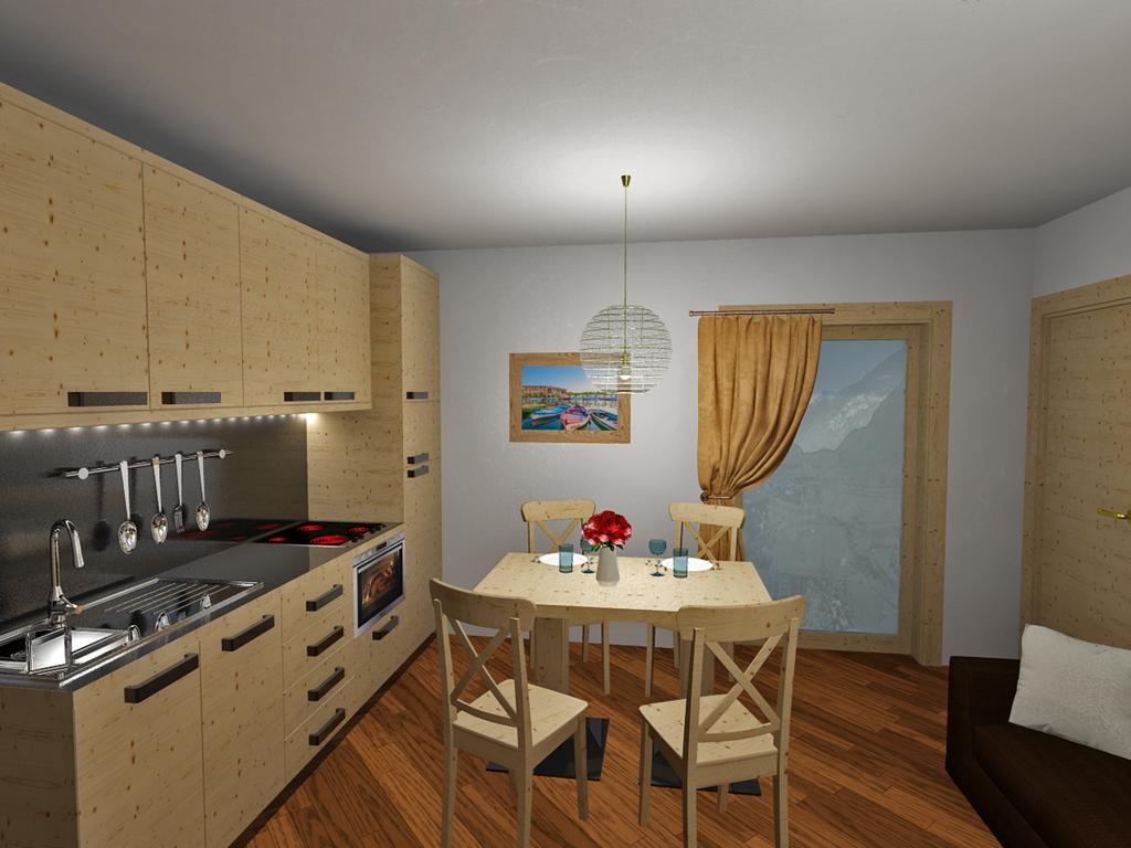 Aparthotel Dolomites Living&Relax Commezzadura Ruang foto